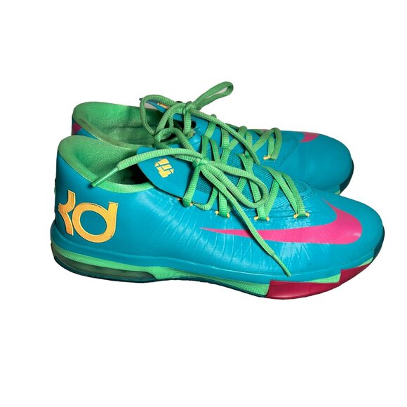 Nike KD VI GS Hero Turbo Green Size Youth 7 - Picture 4 of 8